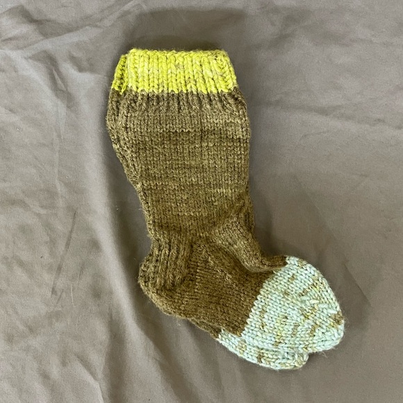 Three Pairs of Hand Knit Children’s Socks Size 1 - Picture 3 of 5